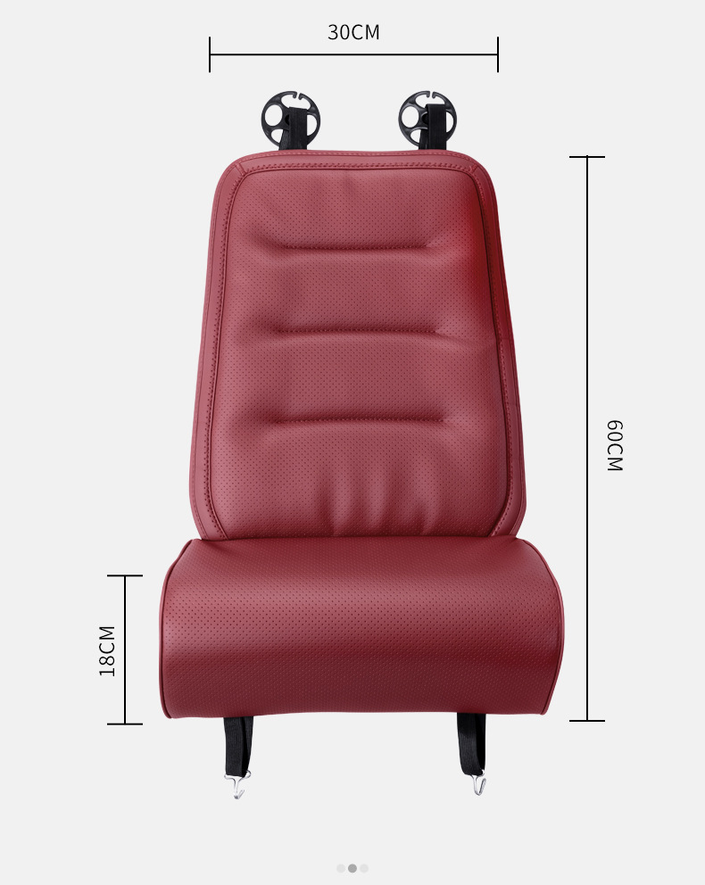 New Car Leg Rest Cushion, Universal for All Seasons, Original Car Leather Perforated Breathable Car Seat Cushion, Extended Integrated Seat Cushion