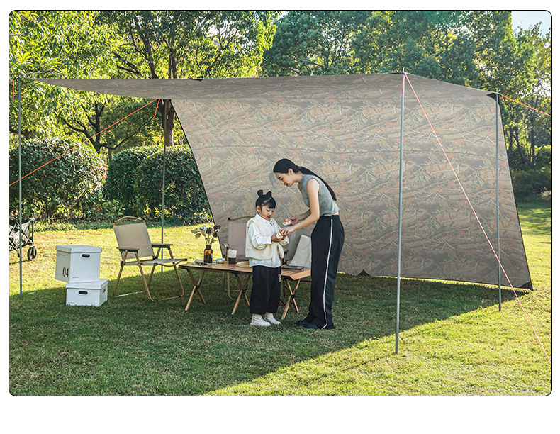 Outdoor extra-large canopy tent, ultra-light, rainproof, sunproof, camping sunshade, park gazebo, portable camping canopy
