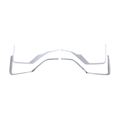 Suitable for Honda 17-21 Crv Models: Rearview Mirror, Door Bowl, Handle, Door Edge Strip, Fuel Tank Cover, Tail Light Cover, Rain Visor (Other Automotive Exterior Supplies) - abs-electroplatingmatte-silver-front-bumper-trimtwo-color-21-22-models