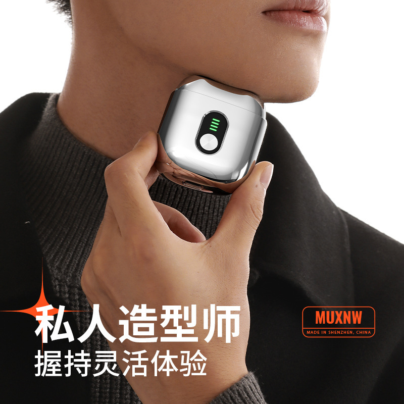 New Electric Shaver Men's Mini Travel Portable Full Body Washable Waterproof Razor for Boyfriend Gift