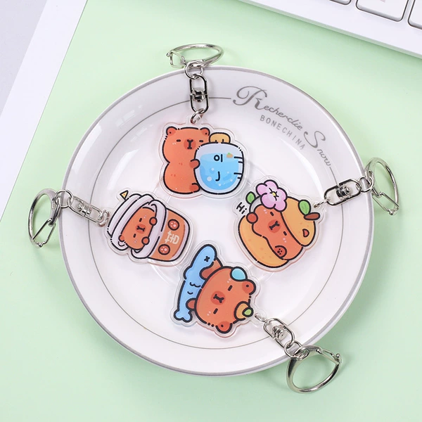 Double-sided keychain