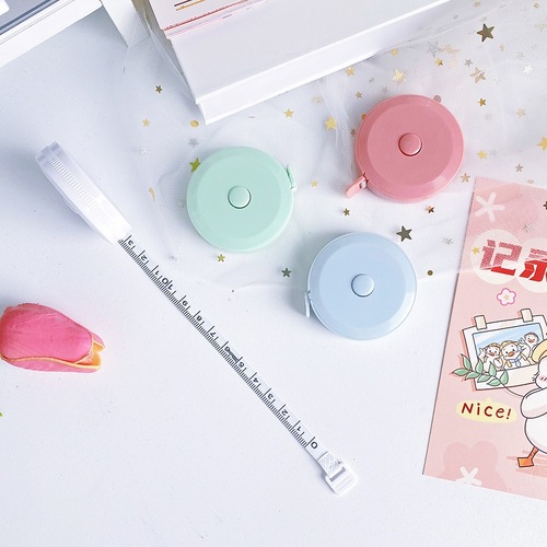 Round 2-meter mini multi-function automatic shrinking small tape measure body measurements measuring tape portable tape ruler wholesale