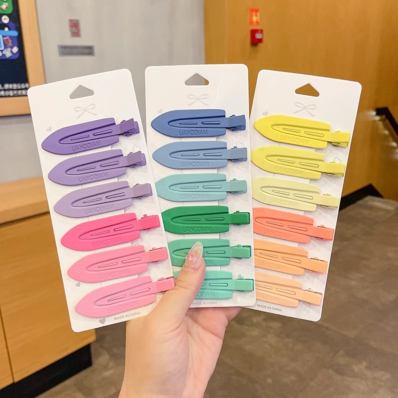 ネット赤洗顔化粧髪クリップ無痕髪カード砕髪前髪クリップサイドクリップ女性韓国アヒル口クリップ一字クリップ