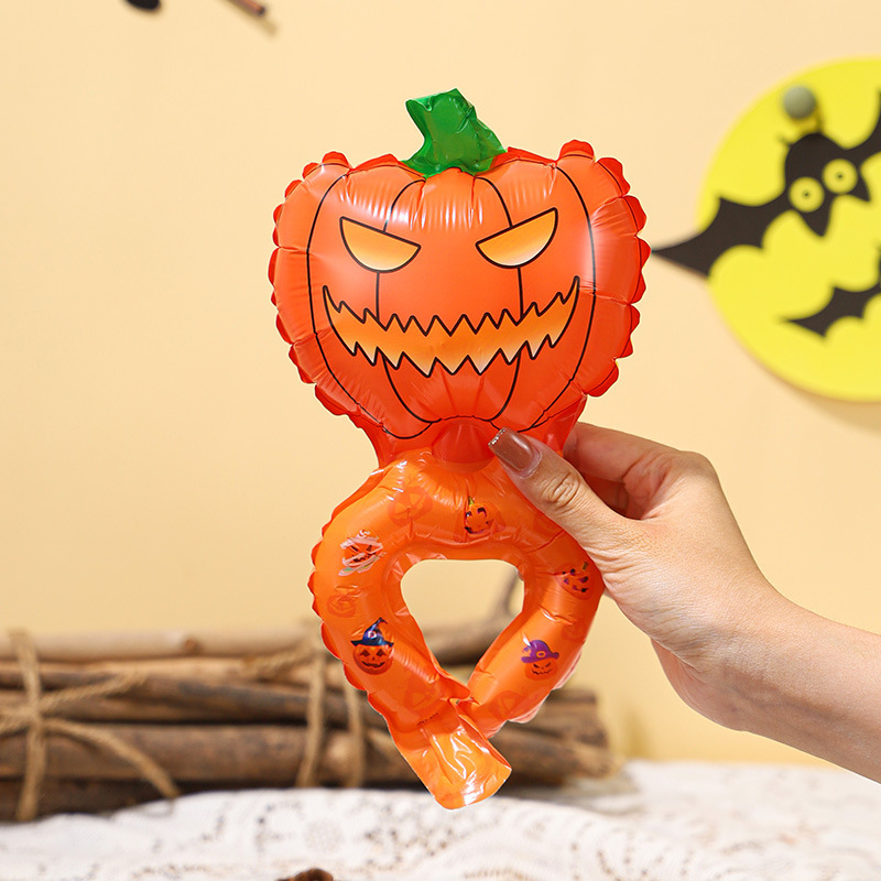 【新品】ハロウィーン装飾手首風船カボチャの雰囲気イベント写真撮影カード道具プレゼント|undefined