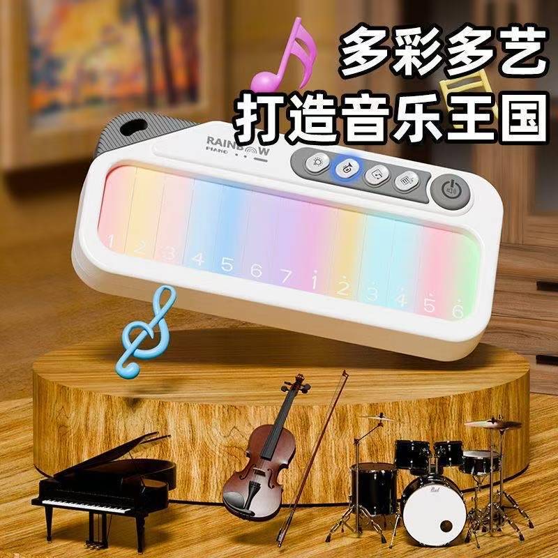 新款儿童彩屏触摸电子琴玩具早教乐器入门初学钢琴玩具跨境玩具|undefined