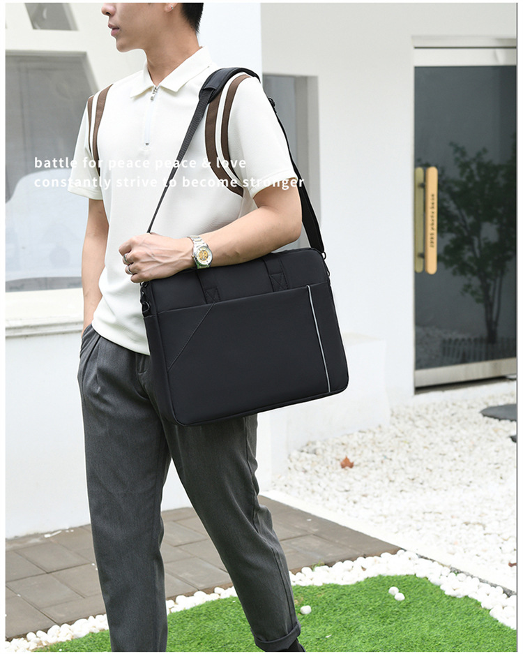 Notebook bag and handbag are suitable for Lenovo, Huawei, Apple, Dell, HP, ASUS, business trip briefcases, and can be carried diagonally on one shoulder undefined