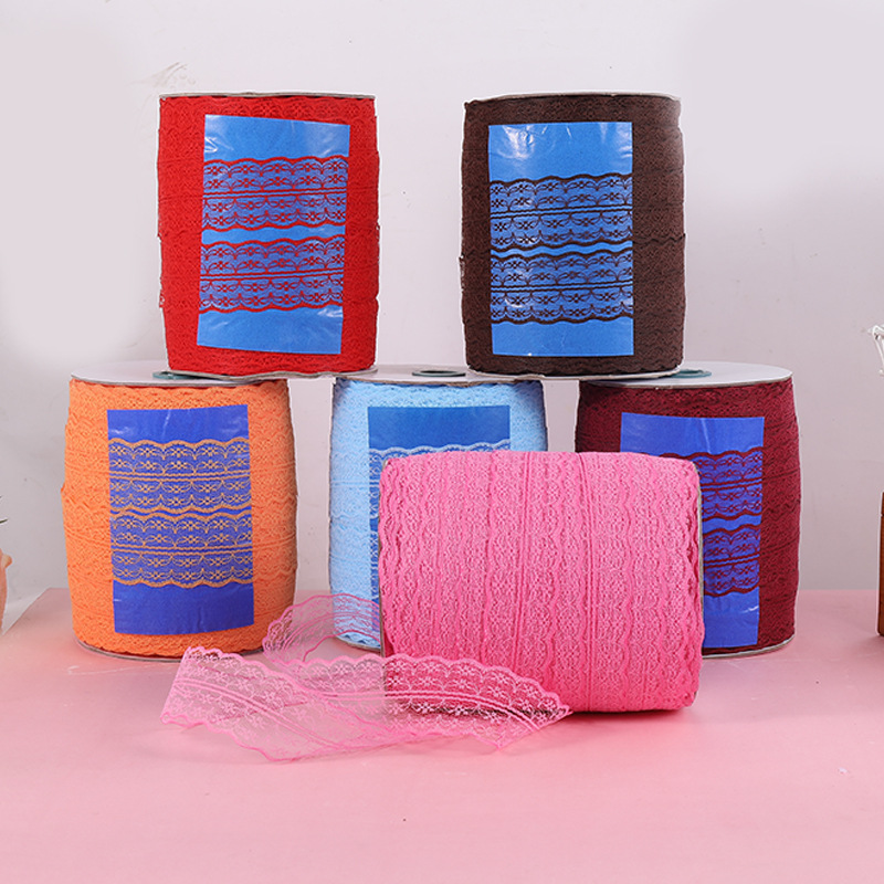 4.5厘米无弹蕾丝花边米字花边辅料diy蝴蝶结丝带鲜花包装材料烘焙