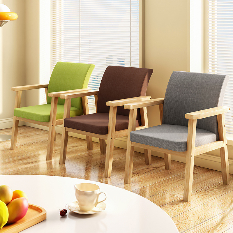 實木椅子電腦椅辦公學習座椅書桌椅現代簡約久坐舒服靠背餐椅家用