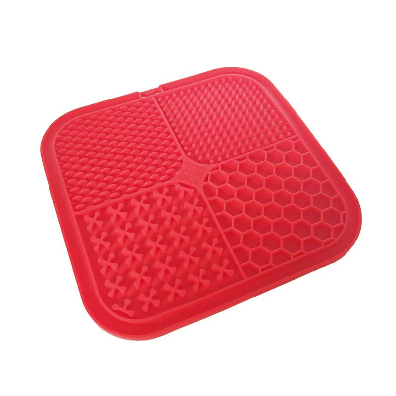 新しいペットなめるマット、ペット用食器、犬用スローフードマット、吸盤、スローフードマット、犬用スローフードシリコンプレースマット|undefined