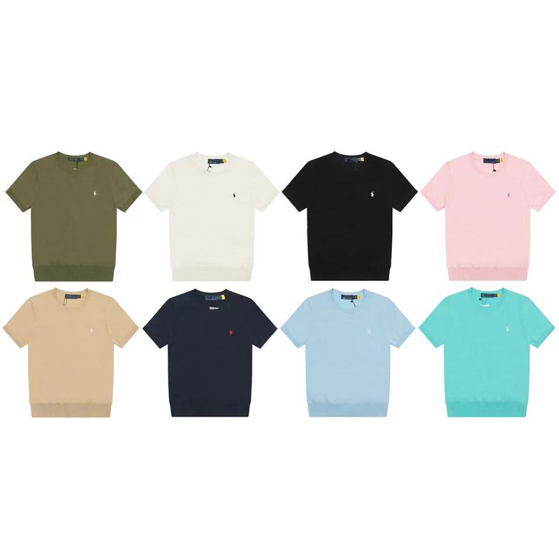 in stock Ralph RL Home College Old Qian Feng Business Classic Round Neck Solid Color Pony Embroidery Breathable Knitted Short Sleeve in stock Ralph RL Home College Old Qian Feng Business Classic Round Neck Solid Color Pony Embroidery Breathable Knitted Short Sleeve