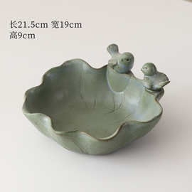 水培陶瓷花盆大口径特大盆铜钱草水仙中式剑山水养鱼缸水培专用