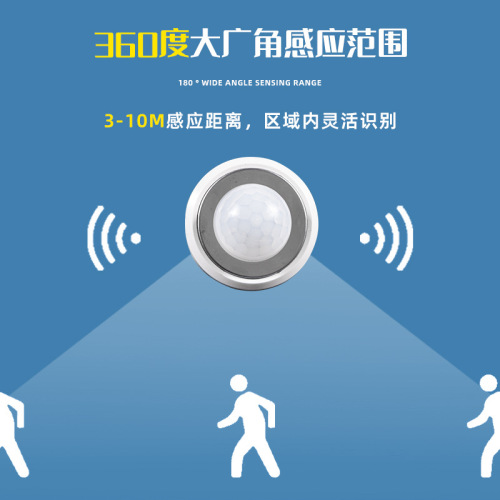 Infrared Human Body Induction Switch Adjustable Delay Time Smart Sensor Indoor Household Stairwell Sensor Wholesale