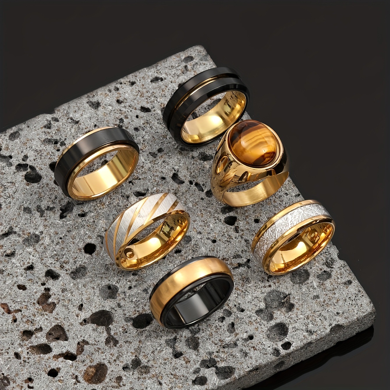 Designer Men's Ring Minimalist Modern Style For Refined Gentlemen_voghion.com