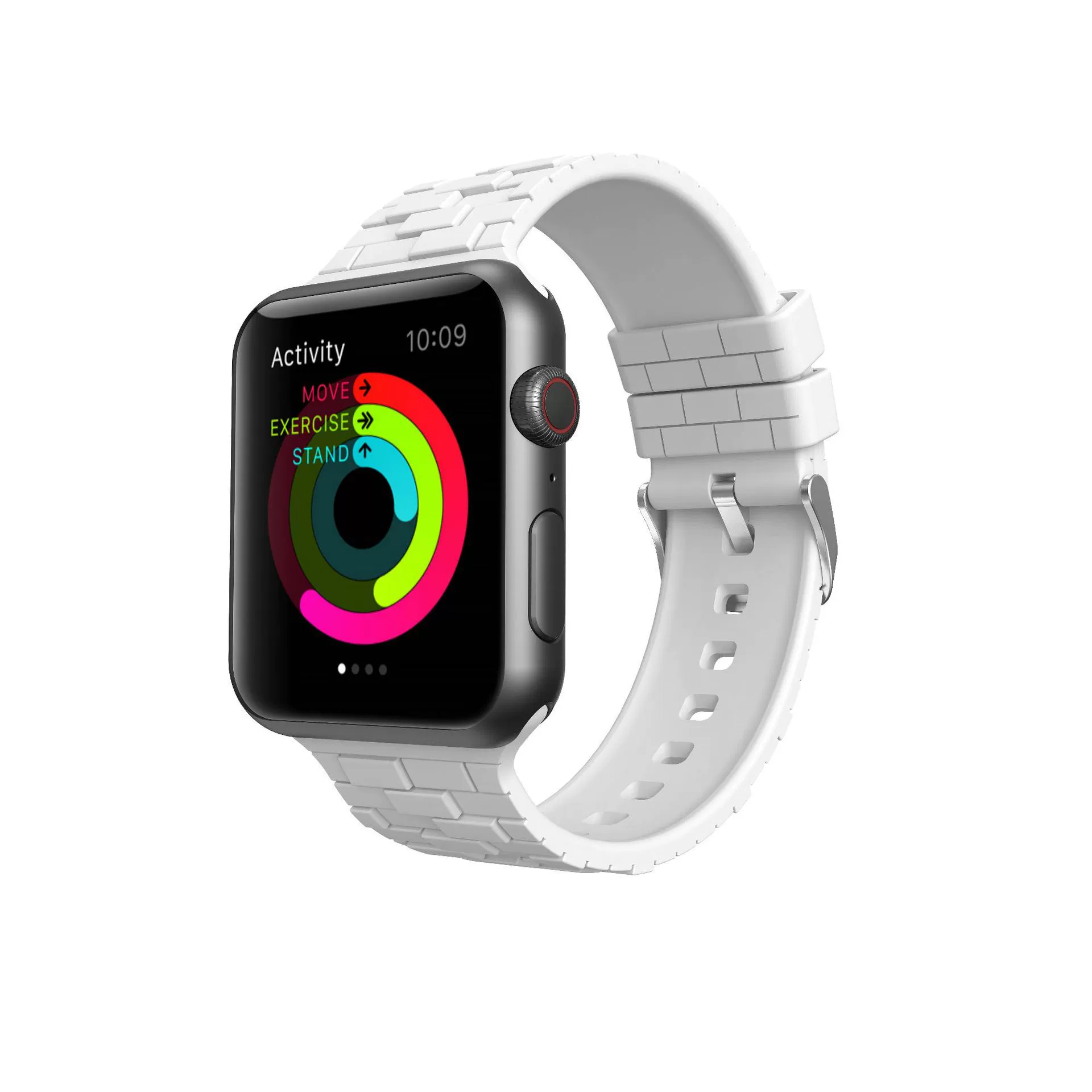 Apple, силиконовый ремешок для часов, кубик Рубика