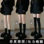 定制春夏长筒黑色丝袜