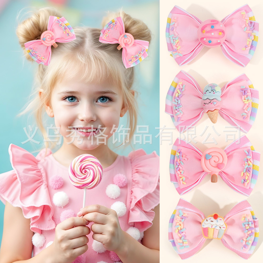 cute children's hairgrip with bow