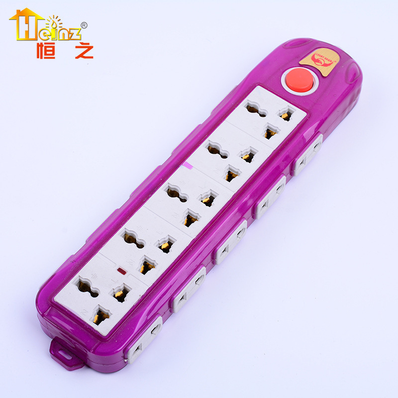 YUWEI hogar multifunción de alta potencia interruptor de conexión 9 12 15 multi-jack encapsulado enchufe de PVC