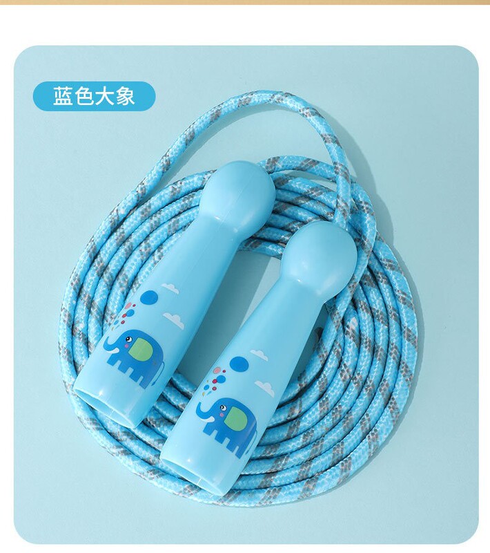 儿童可调节花样跳绳初学训练手持跳绳彩色不打结批发幼儿园绳子小|undefined