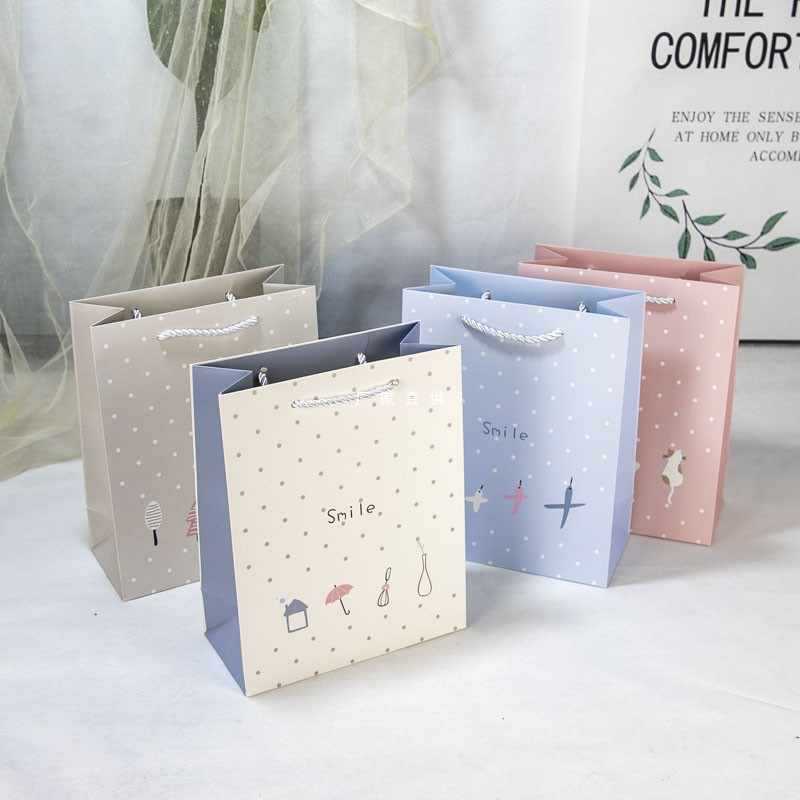 批发小清新礼袋包装袋毕业季简约手提礼袋纸袋高颜值袋装饰送礼包