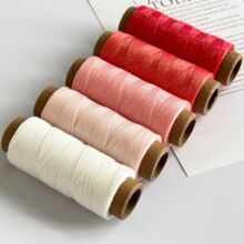 新款3股蜡线140米星空蜡线DIY手工编制线多色纸管星空纯色圆蜡线