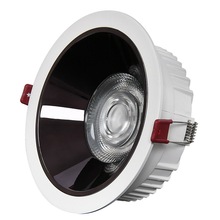 一体化LED压铸COB筒灯外壳 深防眩聚光COB天花灯套件2.5寸7W外壳