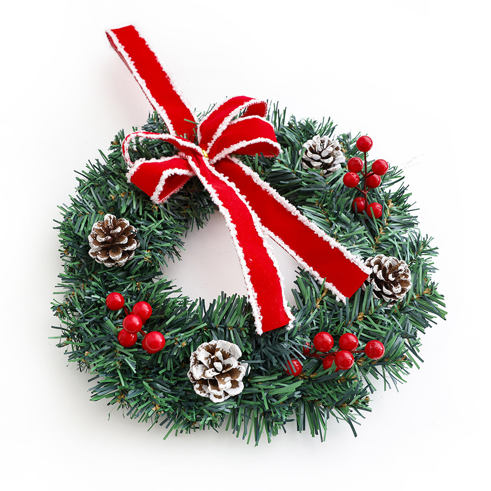 Navidad guirnaldas decoración de frutas rojas 30 / 40 / 50 / 60 arco de pino decoración de Navidad decoración de fiestas