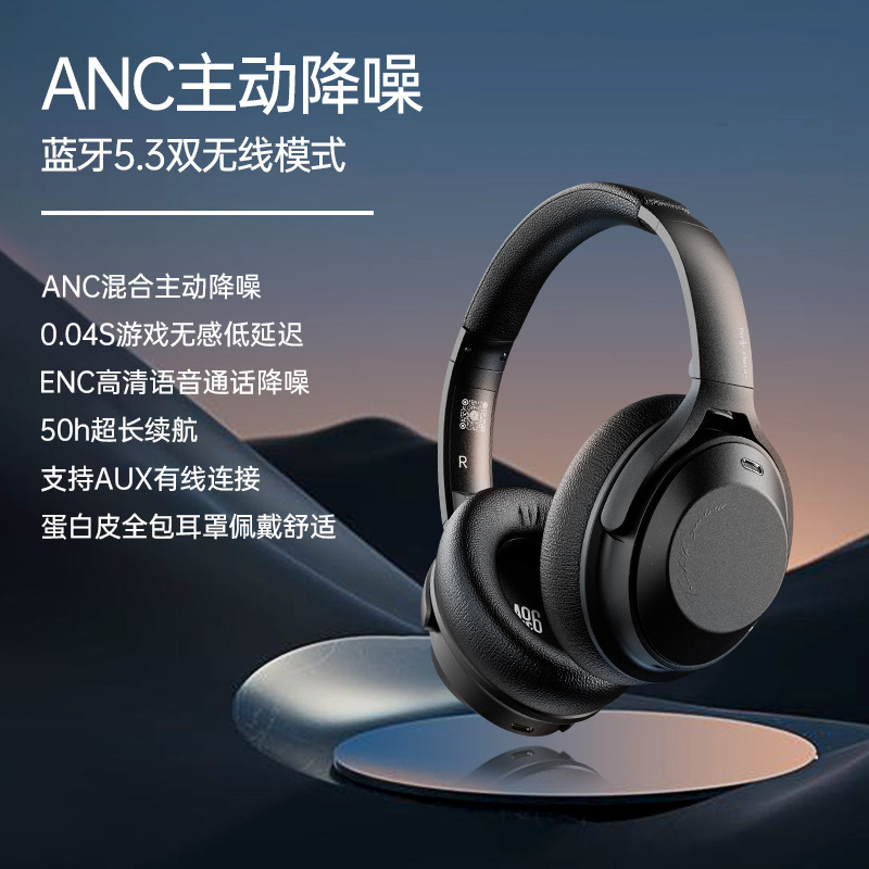 Finger timeヘッドセットancアクティブノイズリダクションbluetoothイヤホンa06ワイヤレスbluetoothイヤホン工场卸売|undefined