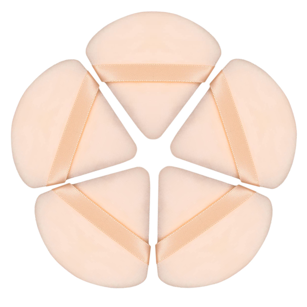 Fábrica de Zhuoerya triangular esponja de cristal polvo de polvo de floquete de maquillaje mayorista polvo de floquete de maquillaje personalizado