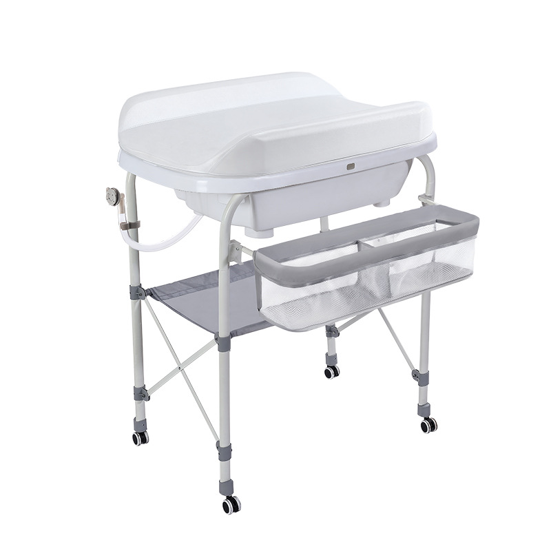 Mesa de pañales para bebés, mesa de cuidado de recién nacidos, mesa de baño, mesa de masaje para bañarse, mesa de cambio de pañales para bebés en la cama