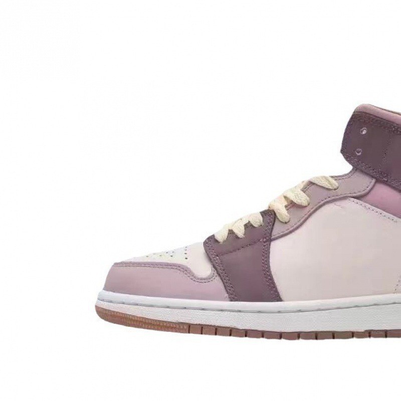 New Men's and Women's Aj1 High-Top Dark Brown Barb Black and White Panda Obsidian Couple Sneakers Black Mocha Basketball Shoes