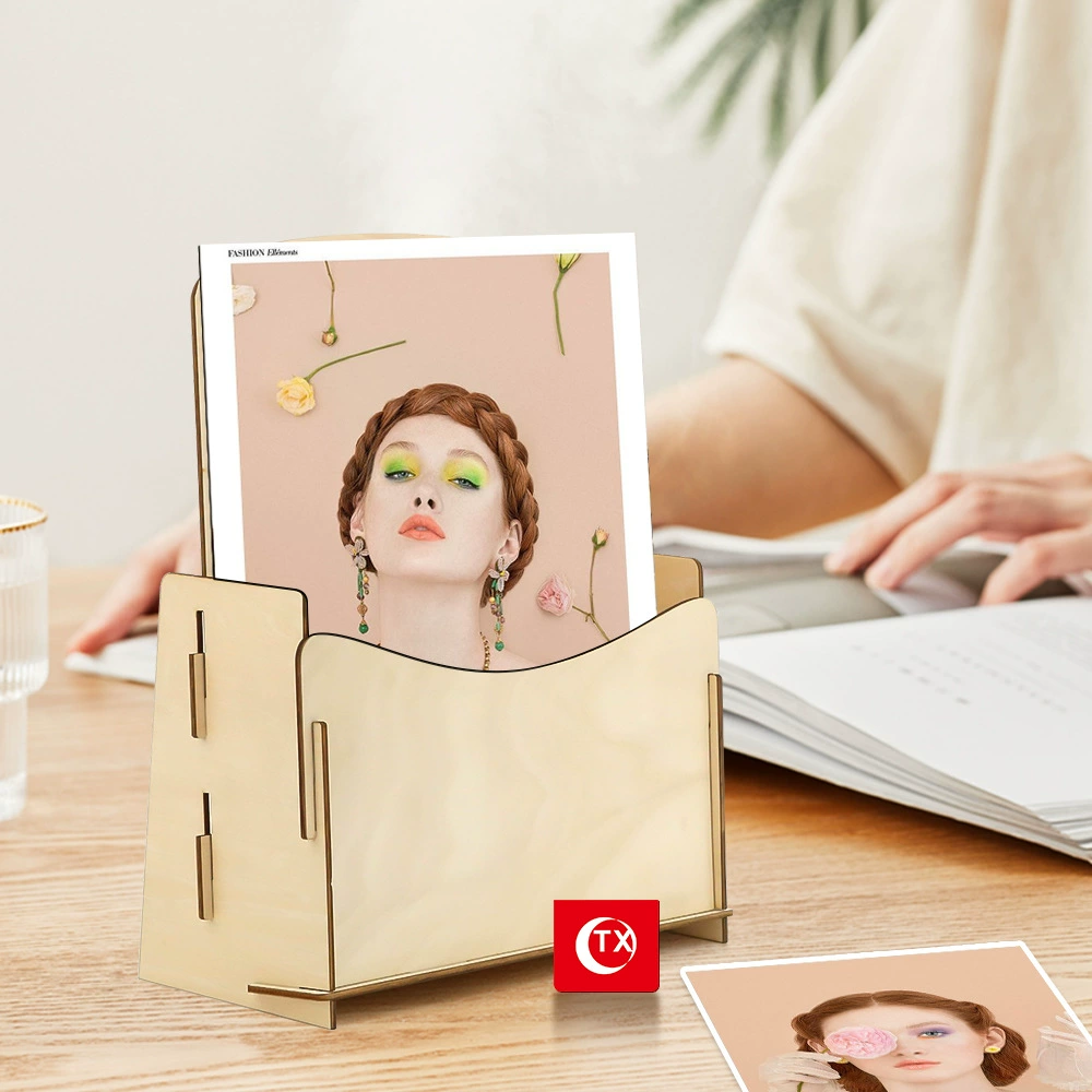 TX Новая деревянная стойка для журналов в стиле Amazon INS Съемная настольная стойка для хранения книг и газет Стеллаж для выставки товаров