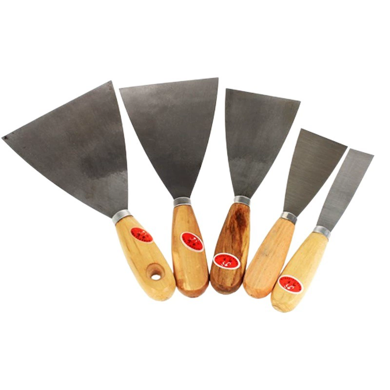 Шпаклевка нож оптом Jinfei нож для шпаклевки с деревянной ручкой Настенная кожа маленькая Лопата нож для шпаклевки 3 дюйма 4 дюйма Шпаклевка нож