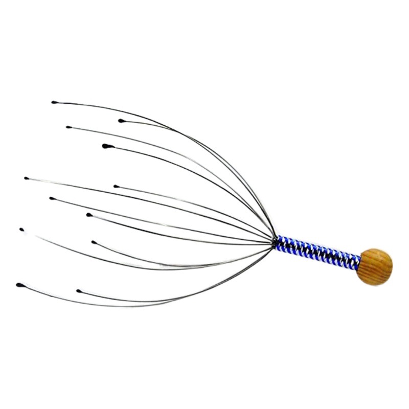 Pulpo cabeza rascarse masajeador bola masaje garra cinco garra agarrar cabeza masaje cuero cabelludo alma extractor artefacto
