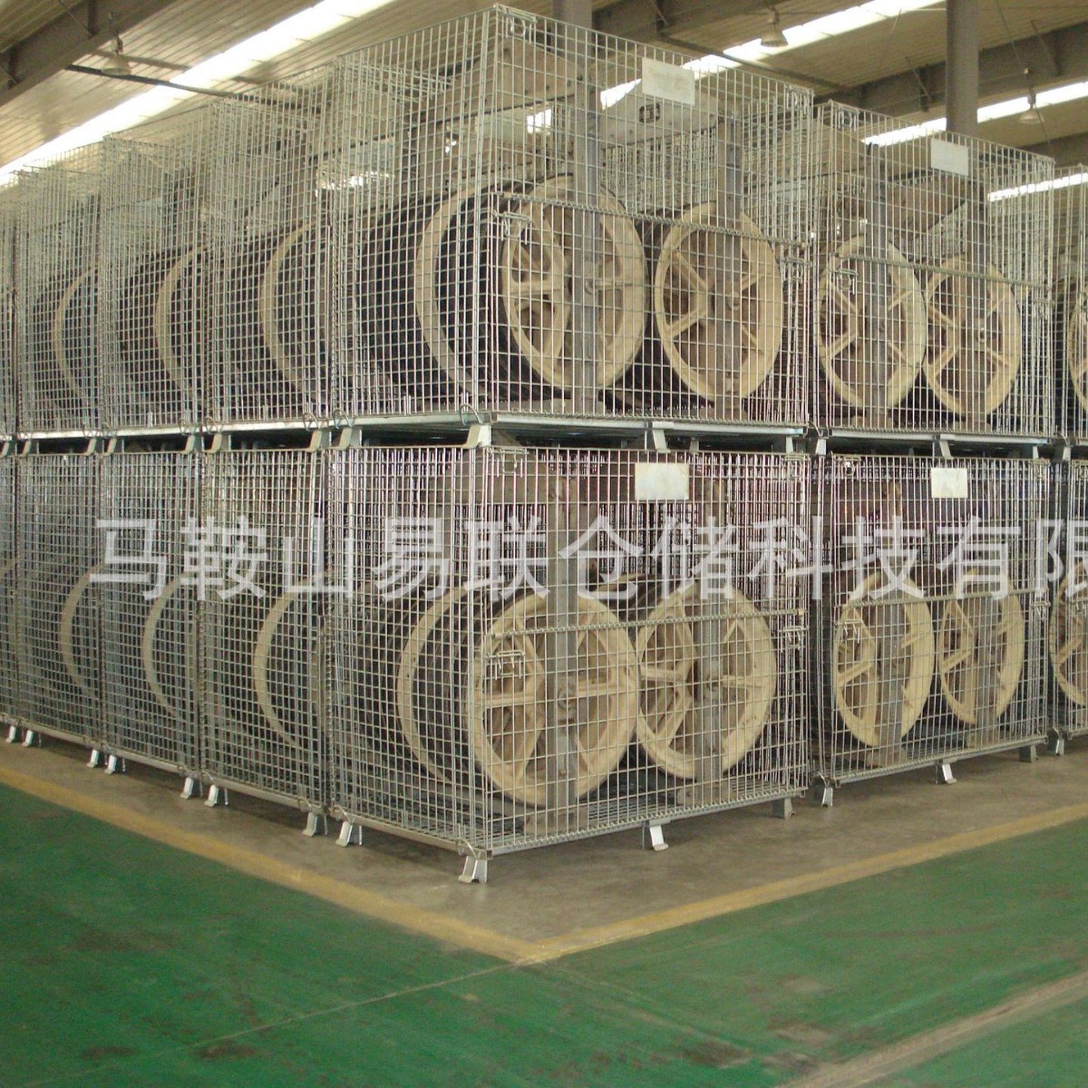 批发供应周转用仓储笼　折叠式蝴蝶笼金属笼　 可堆垛可折叠