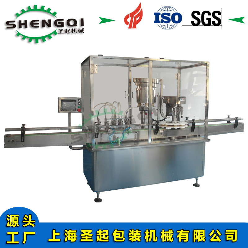 实力工厂供应全自动食用油灌装机液体灌装机矿泉水果汁灌装机