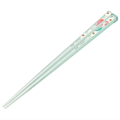 Japan imported skater resin chopsticks 21cm cute cartoon printed children's household tableware transparent chopsticks