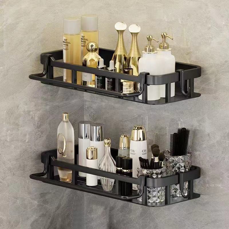 Perforation-free bathroom wall-mounted storage rack household washbasin storage rack wall storage rack single layer double layer