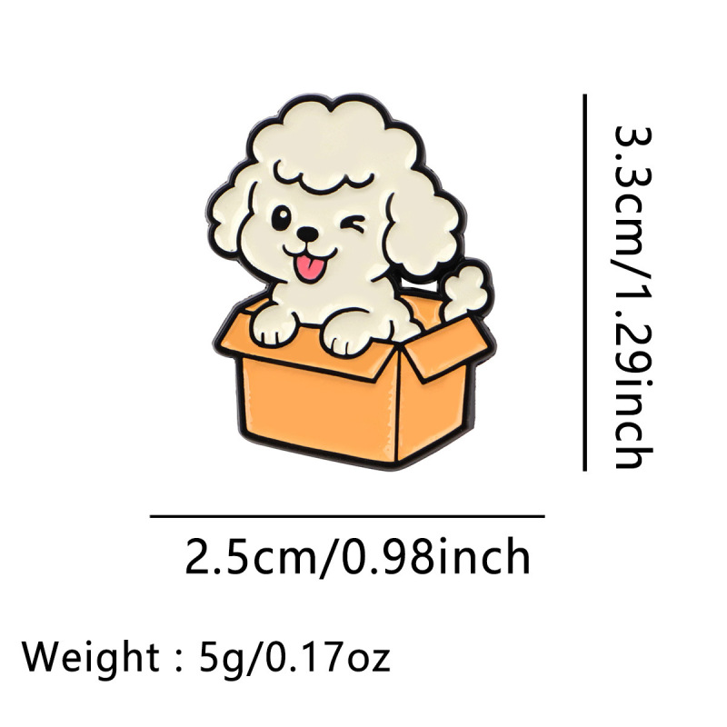 宠物纸箱猫咪狗狗胸针徽章服装背包饰品配饰别针合金胸章现货批发|undefined