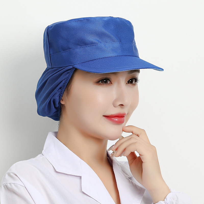 Sombrero de taller de fábrica, sombrero de red a prueba de polvo, sombrero de trabajo especial para fábricas de alimentos, sombrero respirado para hombres y mujeres, sombrero de cabello anti-caída para comidas