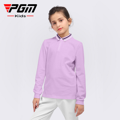 PGM 2022 New products golf girl Long sleeve Autumn and winter children&#39;s clothing High-elastic fabric Soft and comfortable