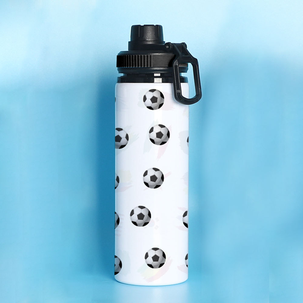 Fashion National Flag Football Aluminum Water Bottles display picture 3