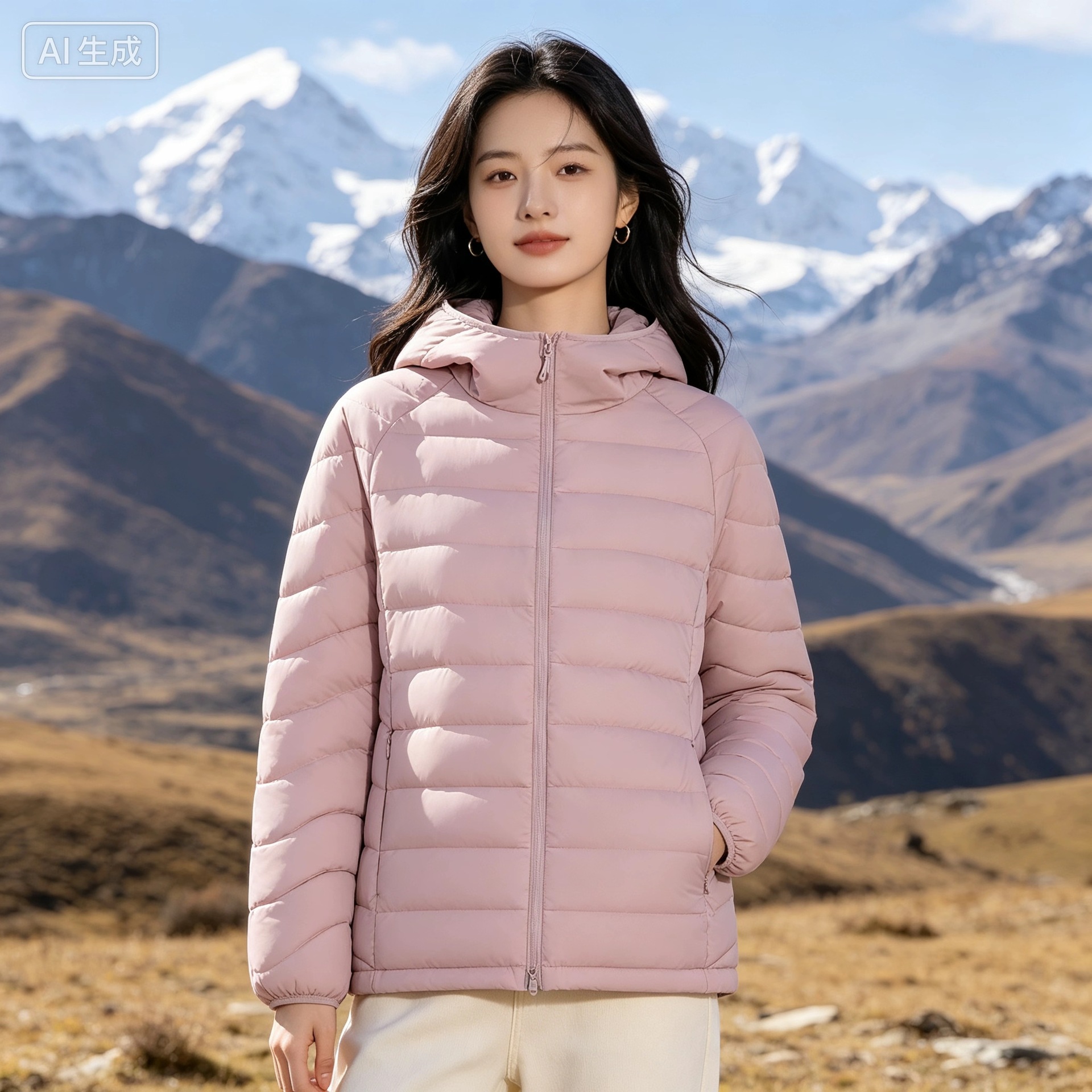 Wholesale 3M Thinsulate lightweight aviation cotton jacket for women, hooded ribbed cotton coat, ultra-light warm inner layer for cold protection