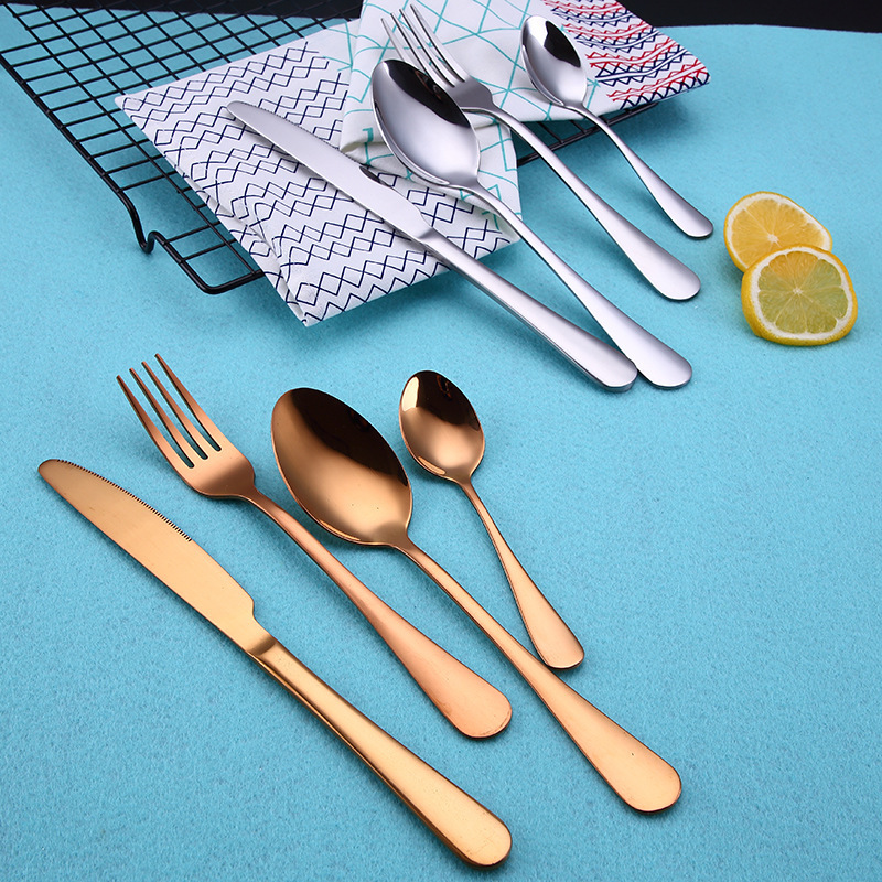 Amazon Product 1010 Stainless Steel Tableware 24 Piece Set Four Main Pieces Knife, Fork and Spoon Cross-border Gift Box Western Food Set Amazon Product 1010 Stainless Steel Tableware 24 Piece Set Four Main Pieces Knife, Fork and Spoon Cross-border Gift Box Western Food Set