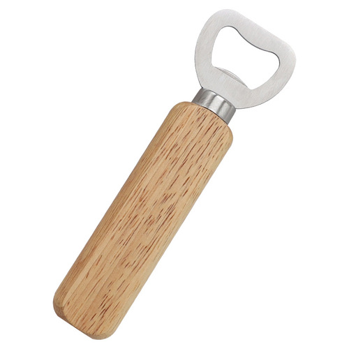 Wooden beer opener, handle beer opener, solid wood beer opener, stainless steel beer opener