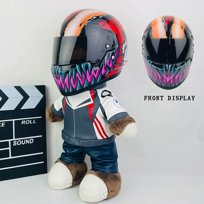Motosiklet dəbilqələri: Tail Box Pendant Motorcycle Travel - 28cm-flower-skin-f1-third-generation-venom-new-helmet-type-anti-collision-layer