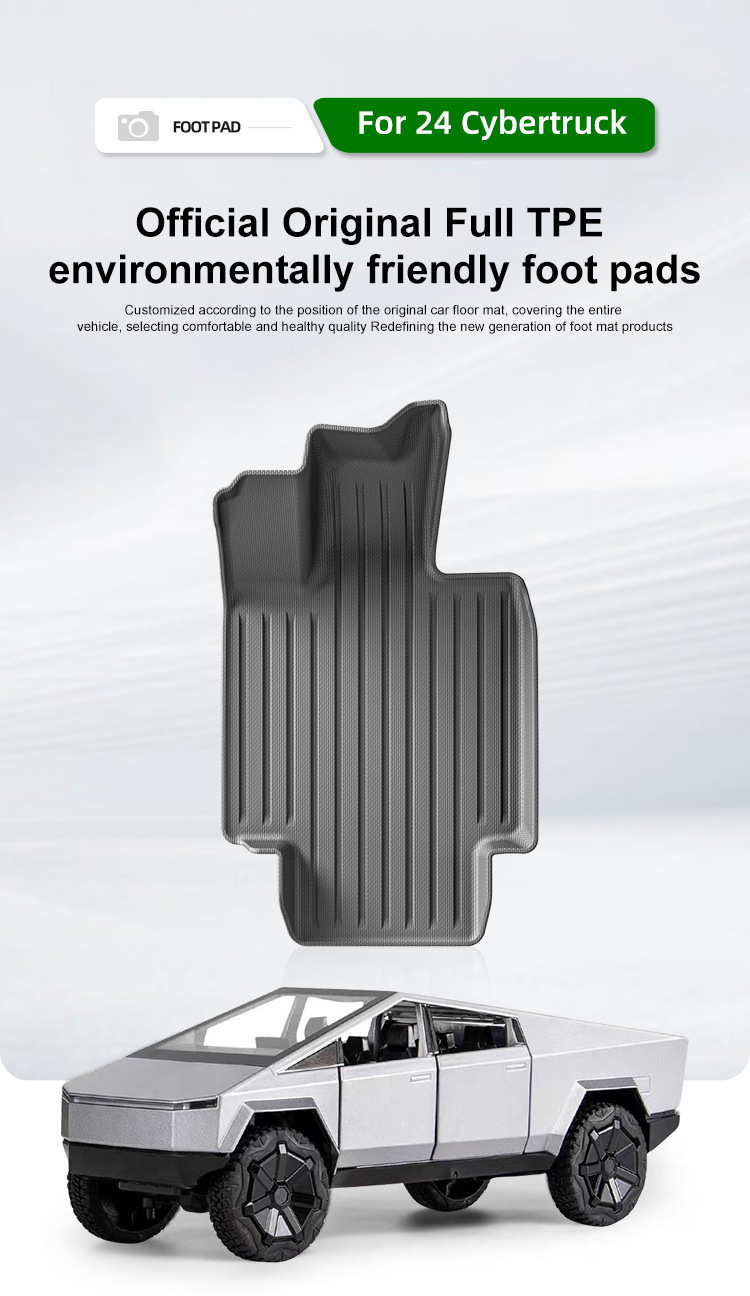 TPE Car Floor Mats for 24 Tesla Cybertruck