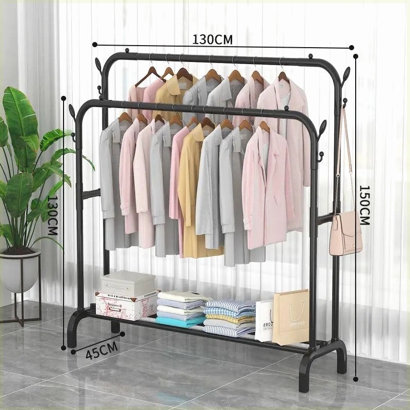 percha de ropa de piso vertical grosero grosero estante de ropa de secado de dormitorio grosero percha de sombrero percha de ropa doméstica balcón percha de ropa