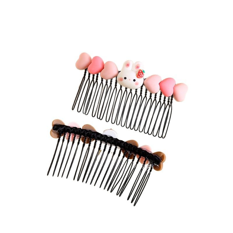 Peine de cabello roto lindo para niños, nueva pinza de cabello roto de dibujos animados de verano para niñas, artefacto de acabado de cabello roto, horquilla, accesorios para el cabello para niñas