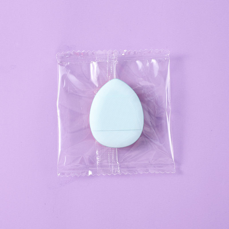 Mini pulgar, cojín, soplo de polvo, esponja de maquillaje, golpe de dedo, base líquida seca y húmeda, no coma polvo, soplo de punta