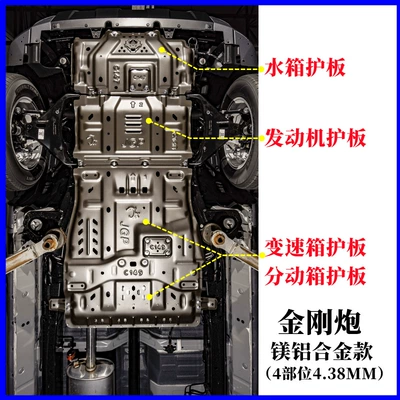 Gun Off-road Chassis Guard Refitting – Underbody protection plate/engine baffle - default-items-diamond-gun-4-position-diesel-gasoline-version-438m-magnesium-aluminum-alloy-model